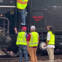 Big boy wil aan boord van de Big Boy