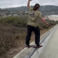 Skateboardpro doet even voor