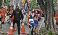 Nieuwsitem: Vrouw raakt gewond nadat putdeksel wegklapt in Rio de Janeiro