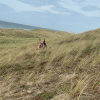 Eerste poging to paragliden 