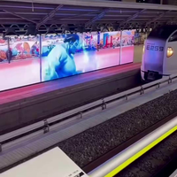 Reclameschermen in de Japanse metro