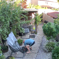 Even de hangstoel stabiliseren 