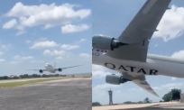 Boeing 777 zorgt voor spectaculaire fly-by boven landingsbaan in Texas