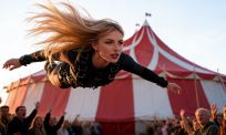Zwarte Cross doet krankzinnige stunt: freerunners worden 75 meter over Megatent gekatapulteerd