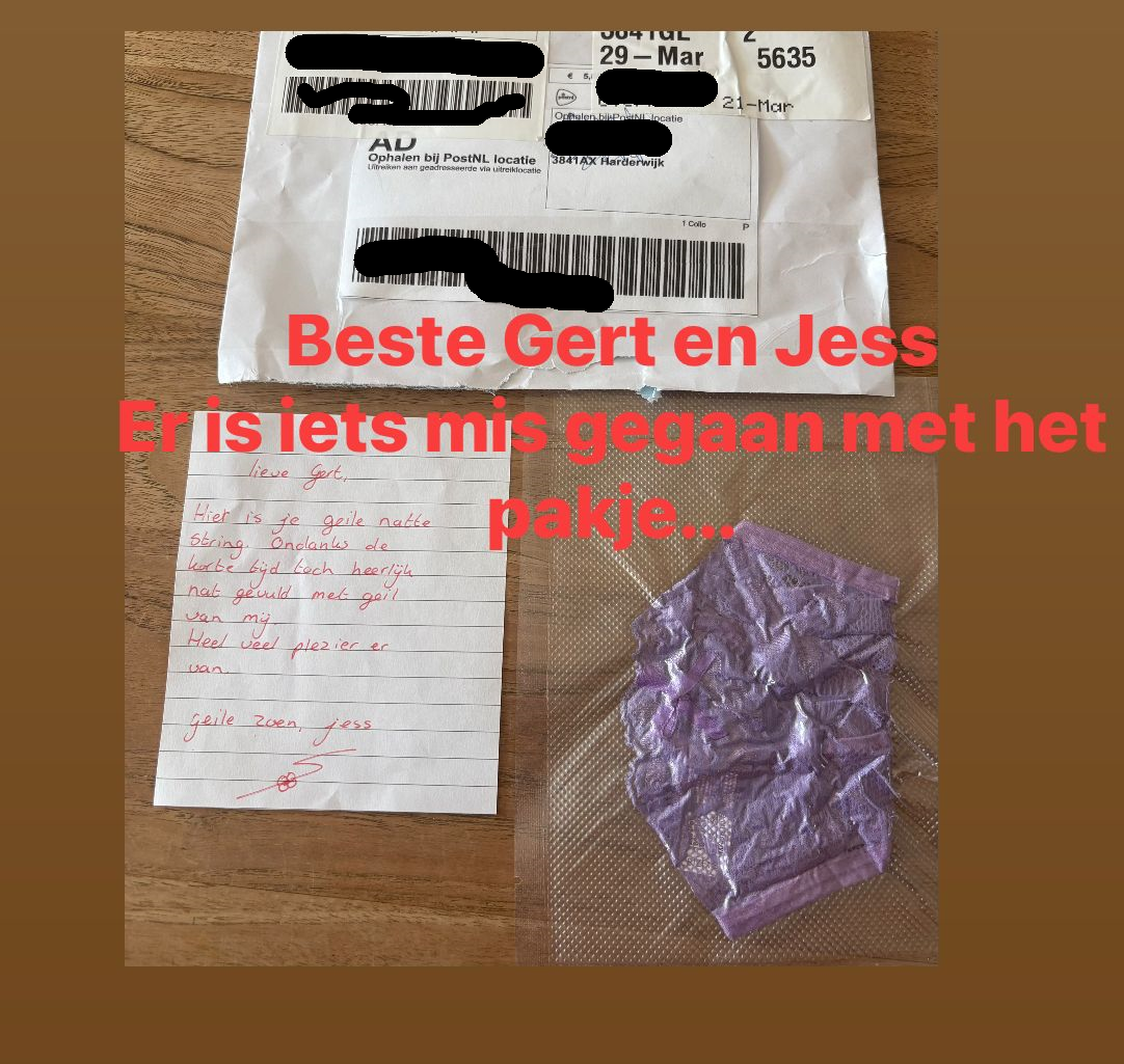 Verkeerd pakketje gekregen