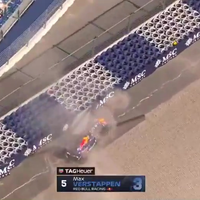 Verstappen crasht tijdens kwalificatie in Oostenrijk