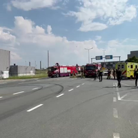 Ambulance wordt gekoeld tijdens hulpverlening